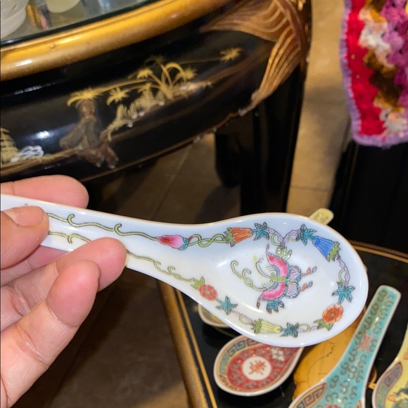 BX50 Set of 6 Colorful Porcelain Spoons - Picture 6 of 7